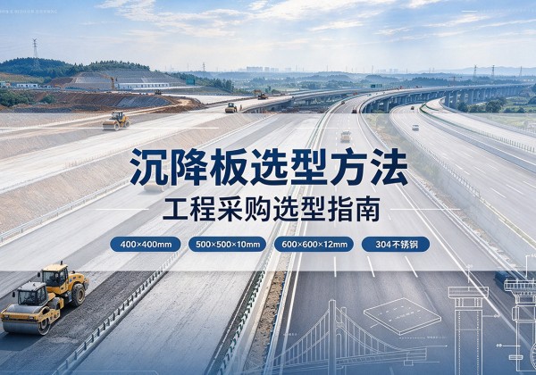 宜城沉降板选择方法